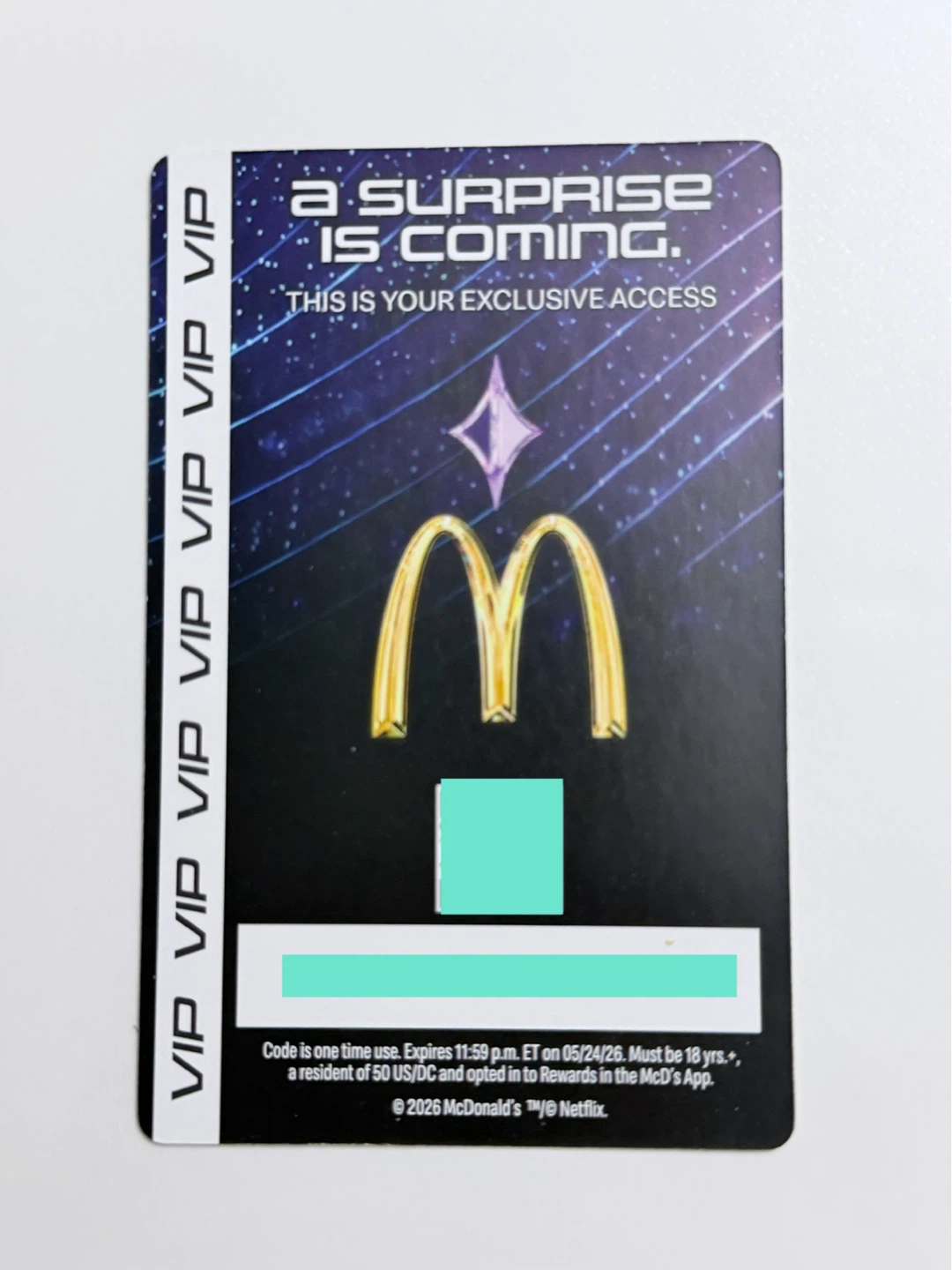 McDonald’s Kpop Demon Hunters Derpy VIP access card - photo 2