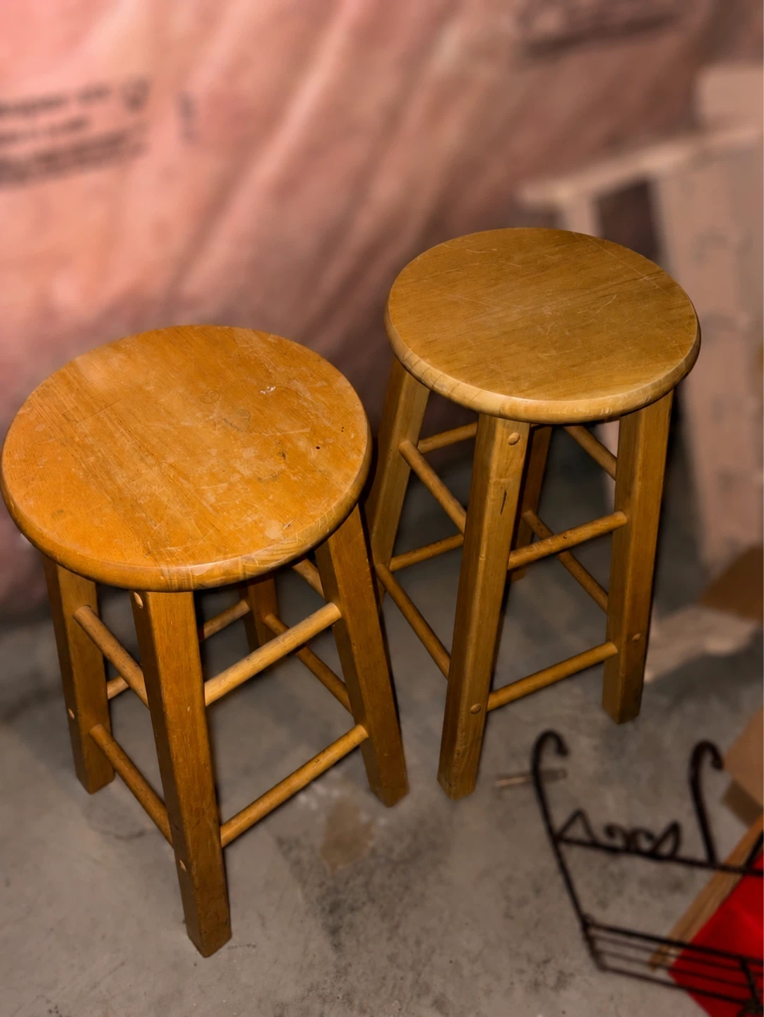 Two Wooden Stools