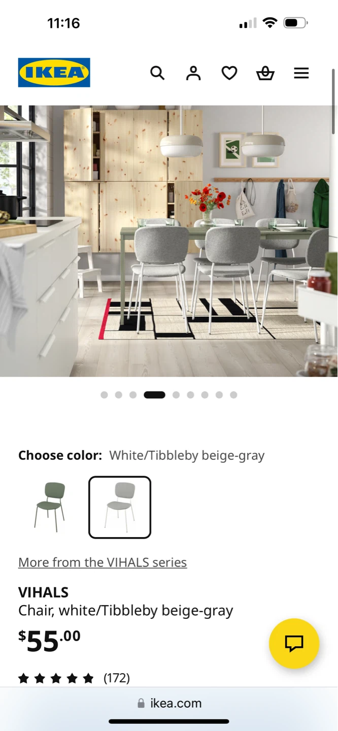 🔥Moving Sale🔥IKEA VIHALS Chair.  $55 for 2 - photo 3