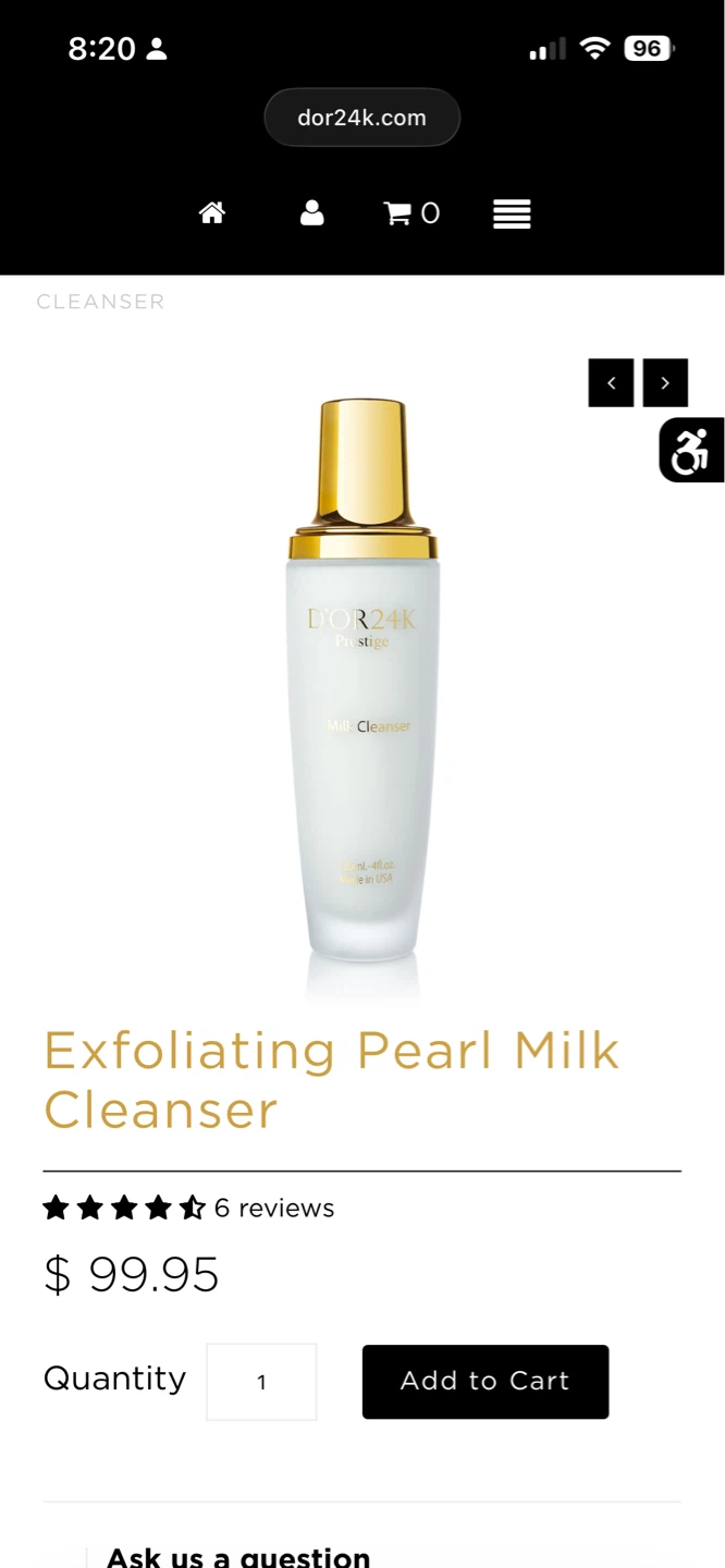 DOR24K Pearl Milk Cleanser and Toner - photo 3