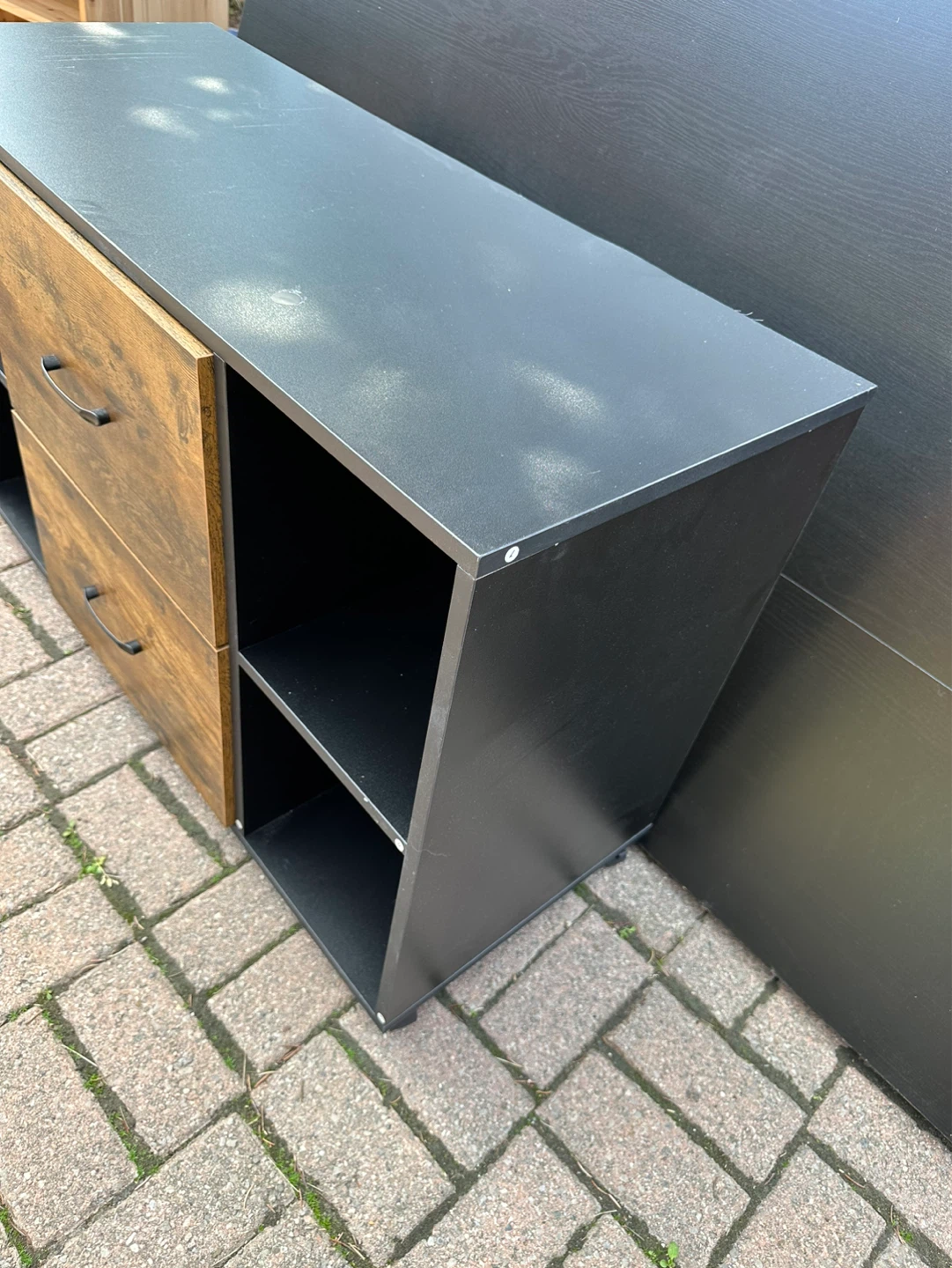 🔥Moving Sale🔥Two-Drawer Storage Unit with Shelves - photo 3