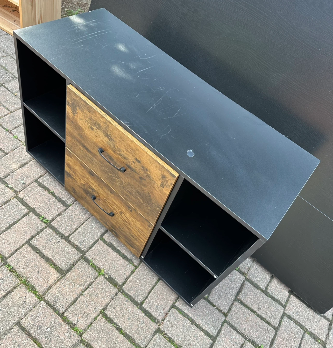 🔥Moving Sale🔥Two-Drawer Storage Unit with Shelves - photo 2