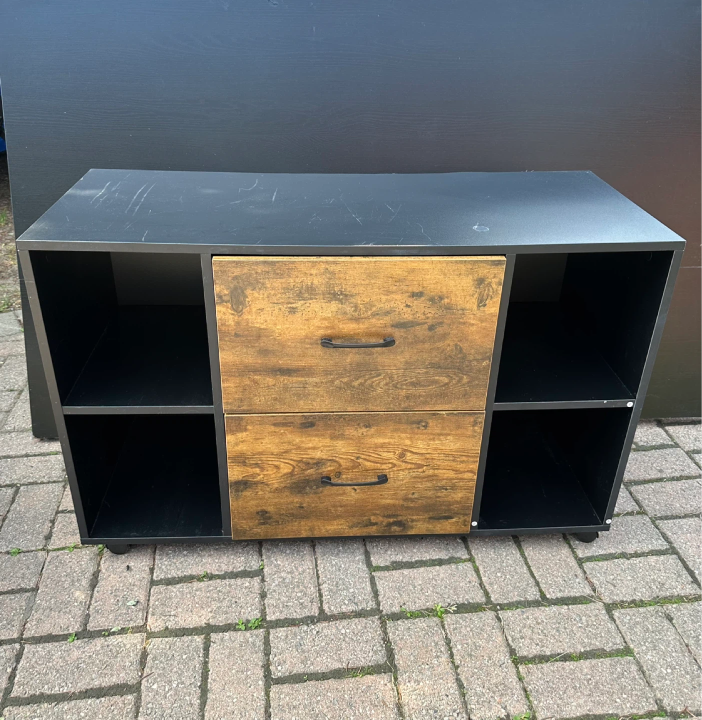 🔥Moving Sale🔥Two-Drawer Storage Unit with Shelves