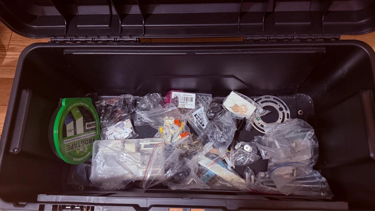 Husky 26 in. Toolbox with Assorted Tools and Supplies - photo 2
