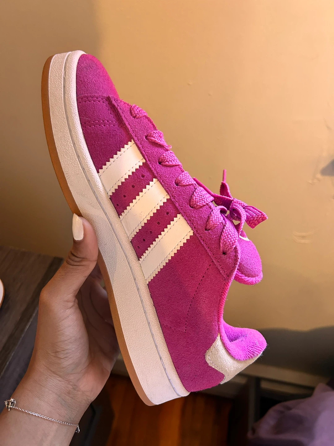 Adidas Campus Shoes Pink Size 6.5 - photo 2