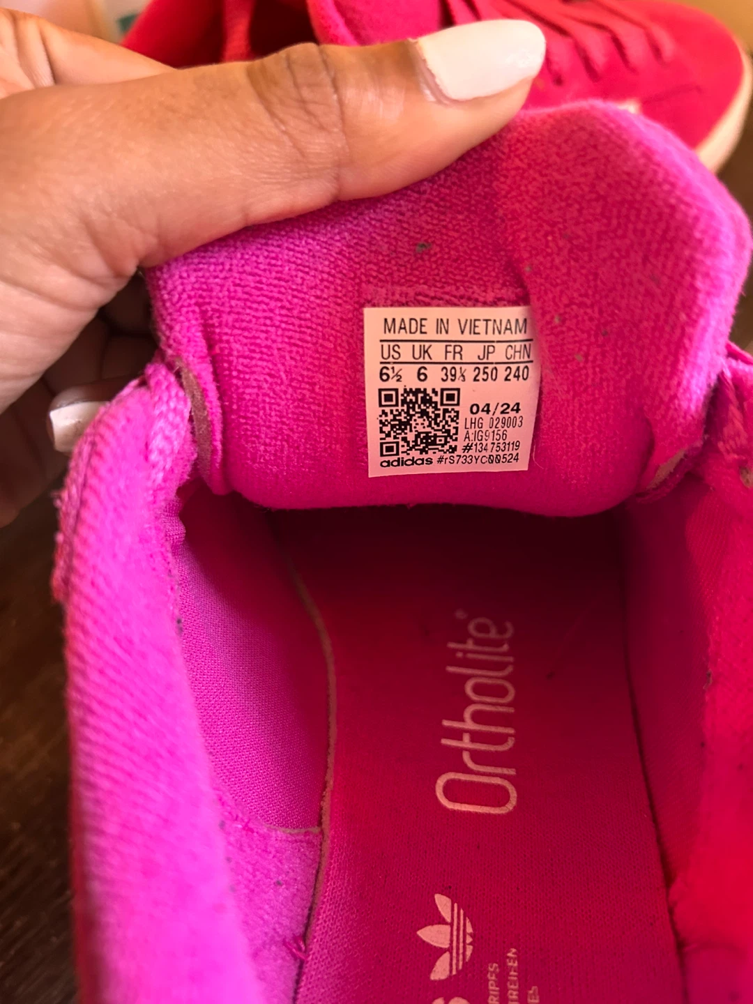 Adidas Campus Shoes Pink Size 6.5 - photo 4