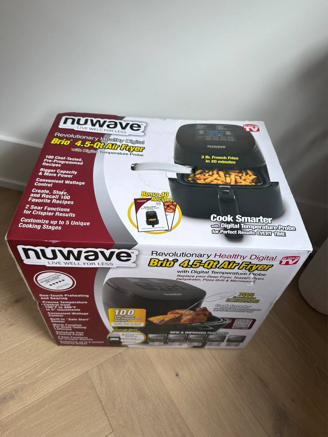 Brand New NuWave Brio 4.5 Qt Air Fryer - Unopened