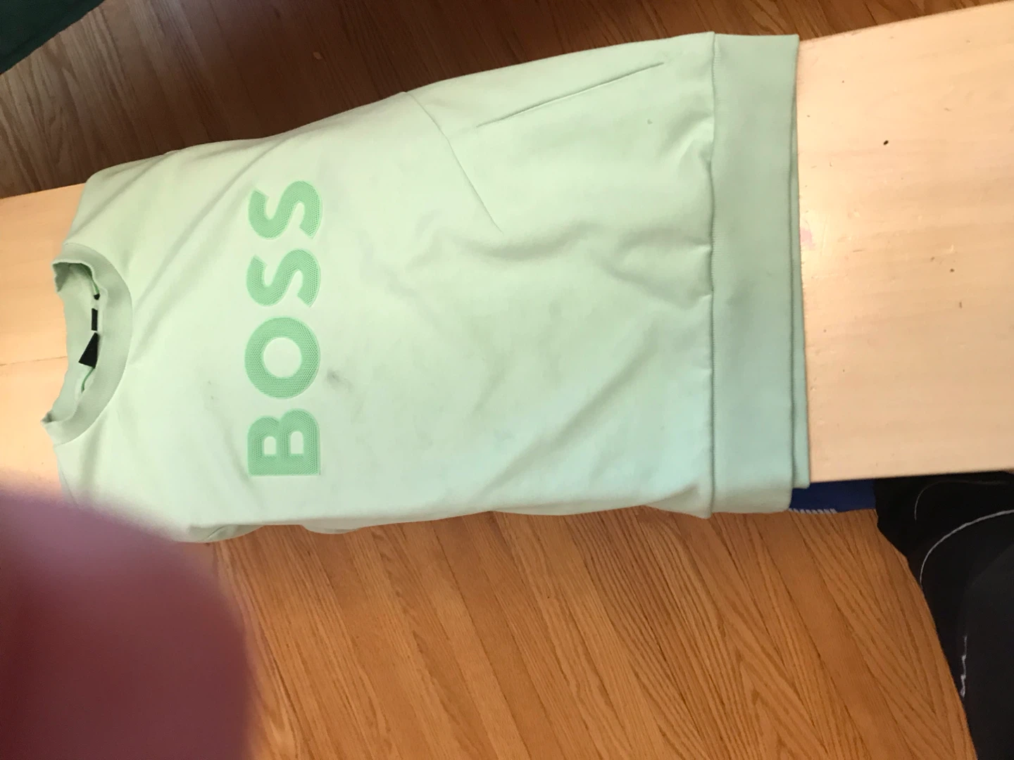 BOSS Crewneck Sweatshirt - Light Green - photo 3