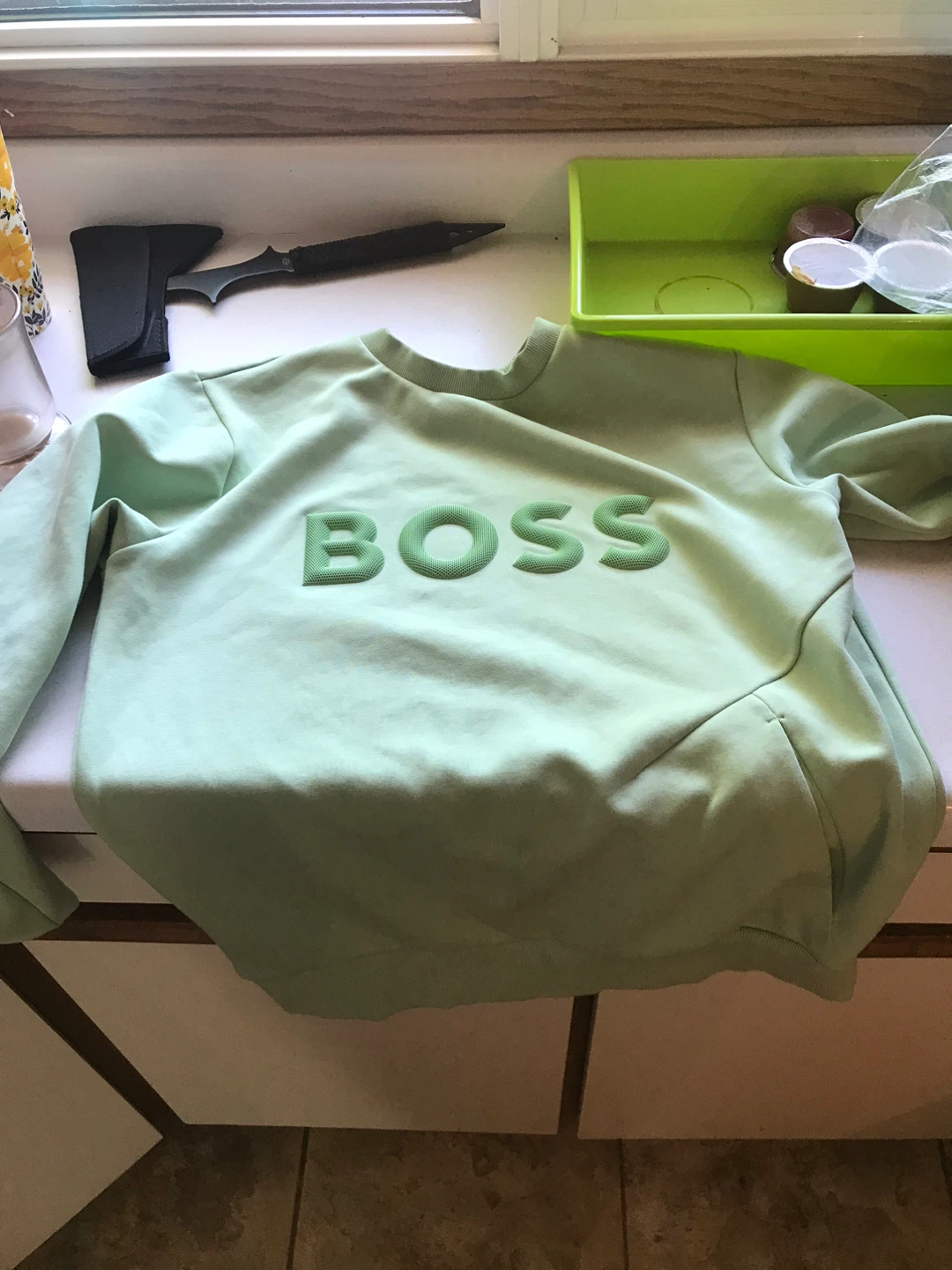 BOSS Crewneck Sweatshirt - Light Green