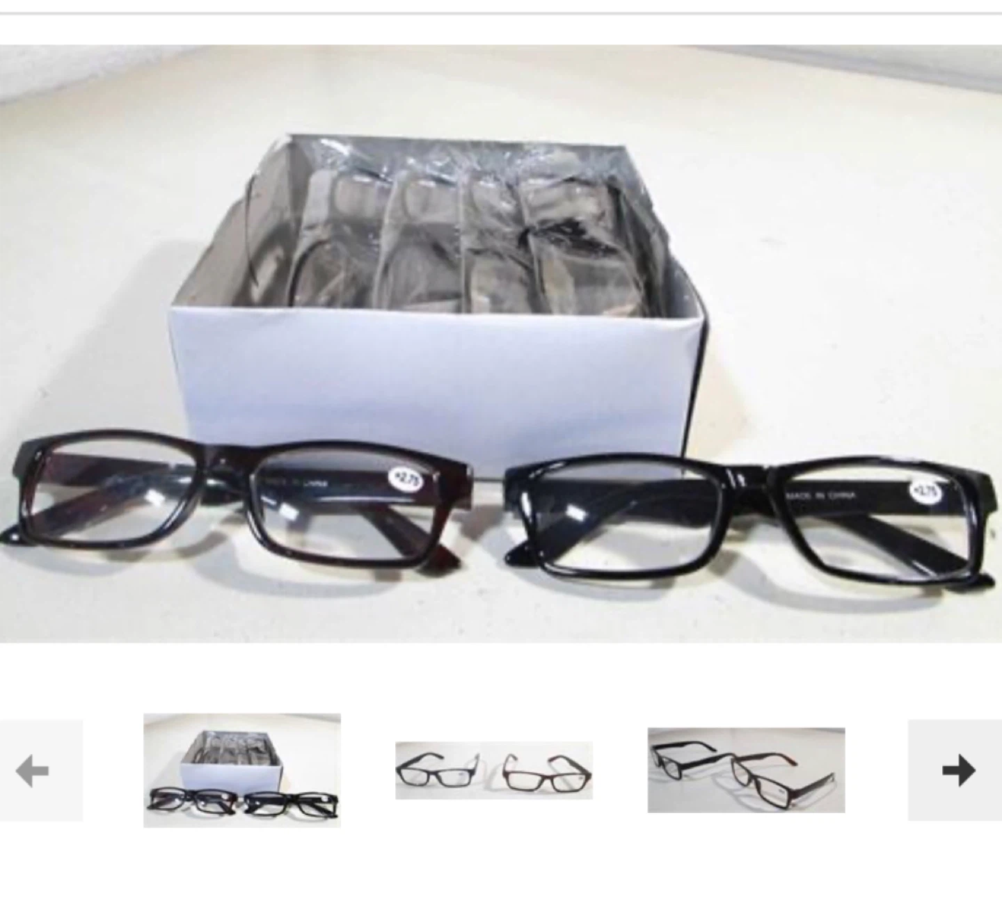 12 Reading Glasses 6 brown 6 black 2.75
