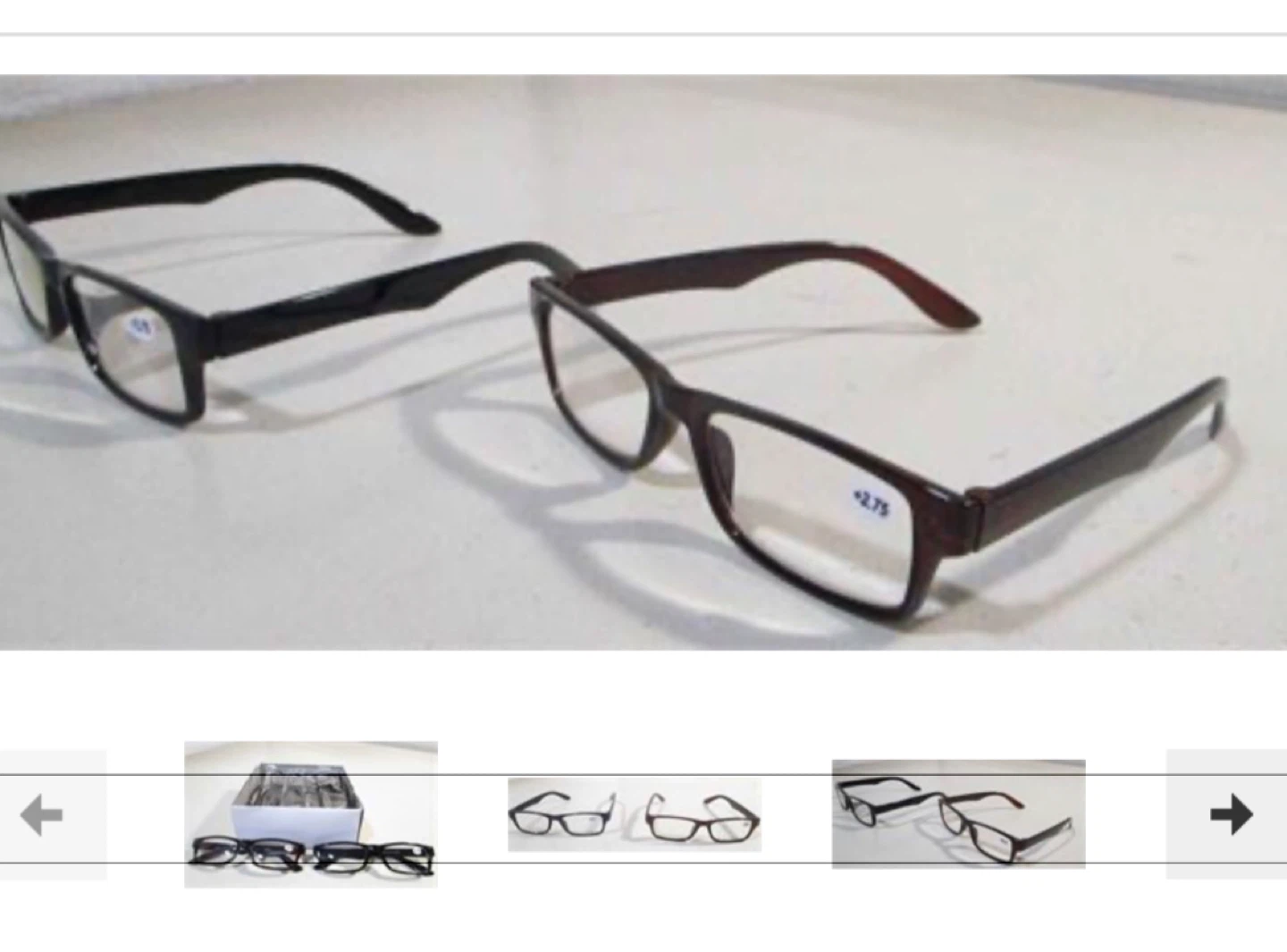 12 Reading Glasses 6 brown 6 black 2.75 - photo 3