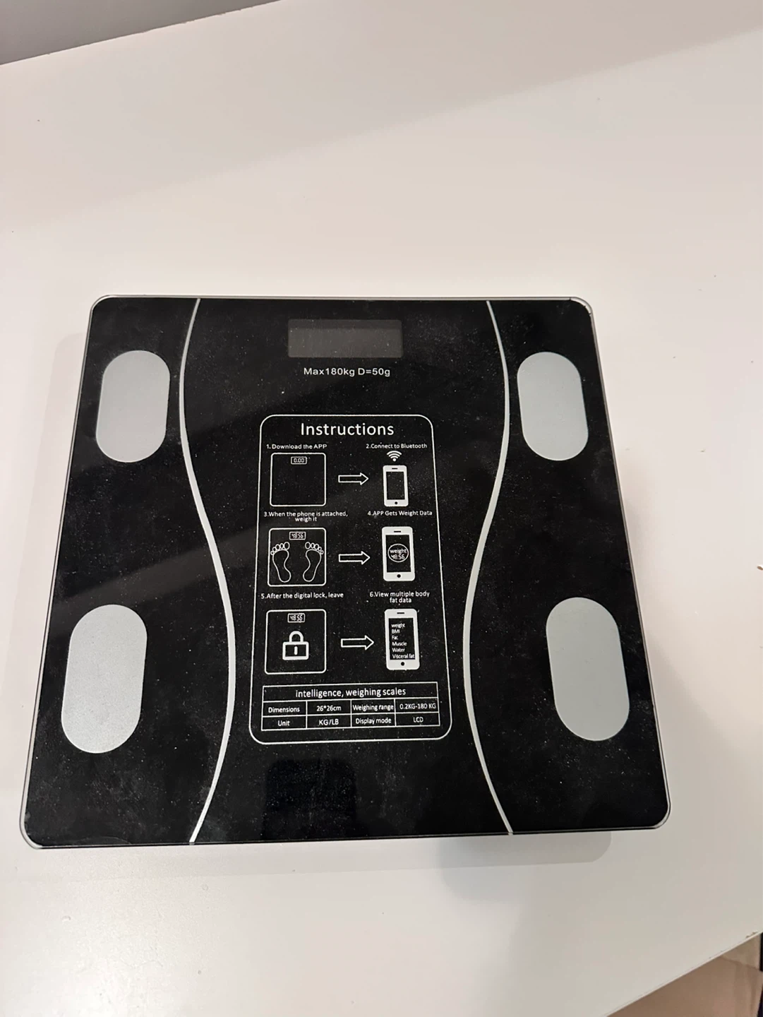 Black Digital Smart Scale