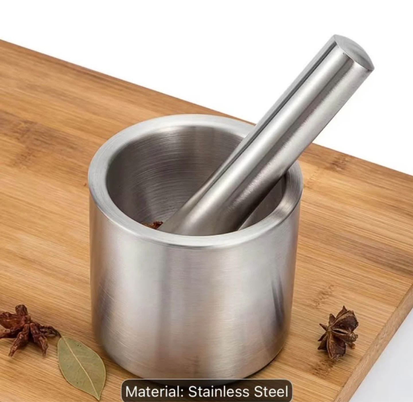 Stainless Steel Mortar and Pestle Set