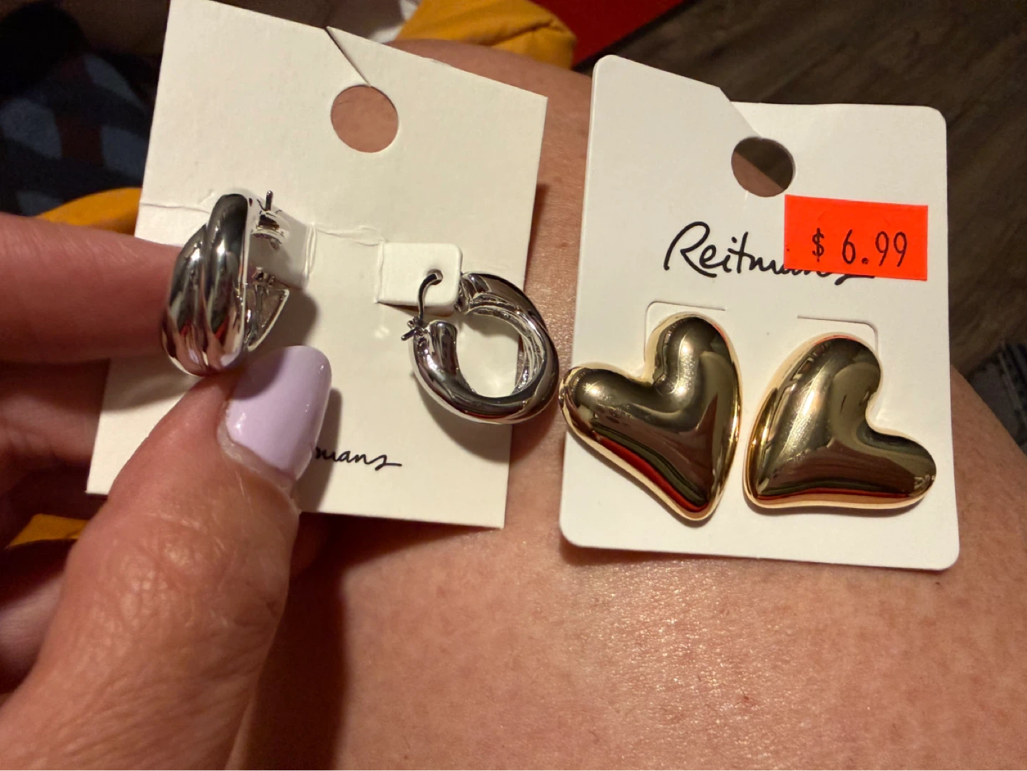 Hoop and Heart Earring Sets