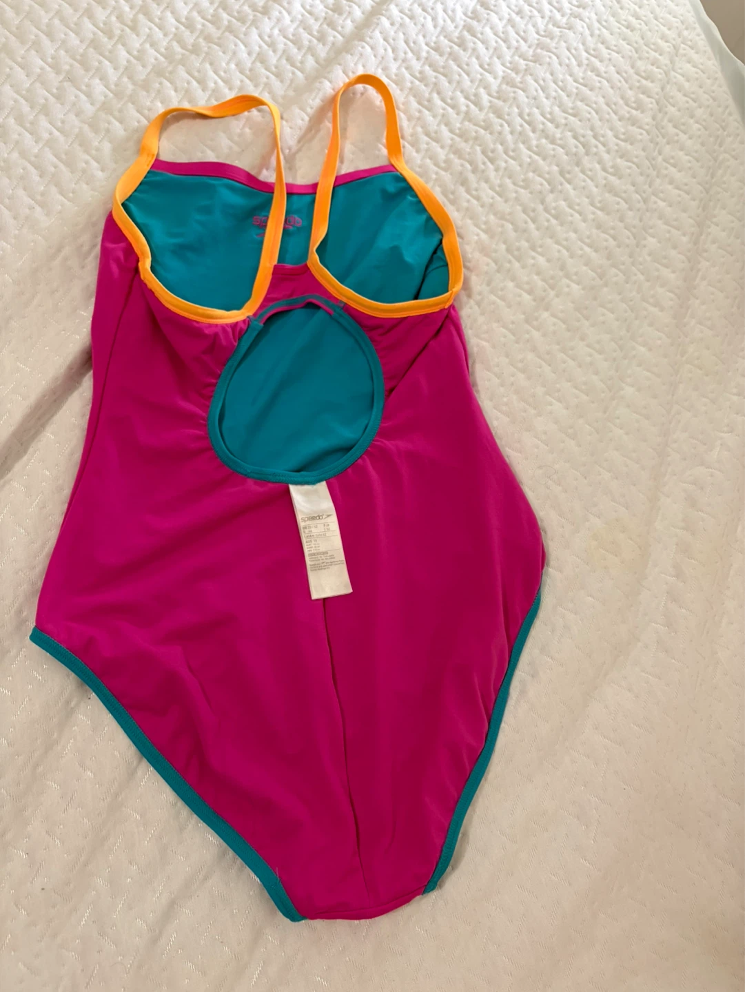 Speedo One-Piece Swimsuit Teal/Pink - photo 5