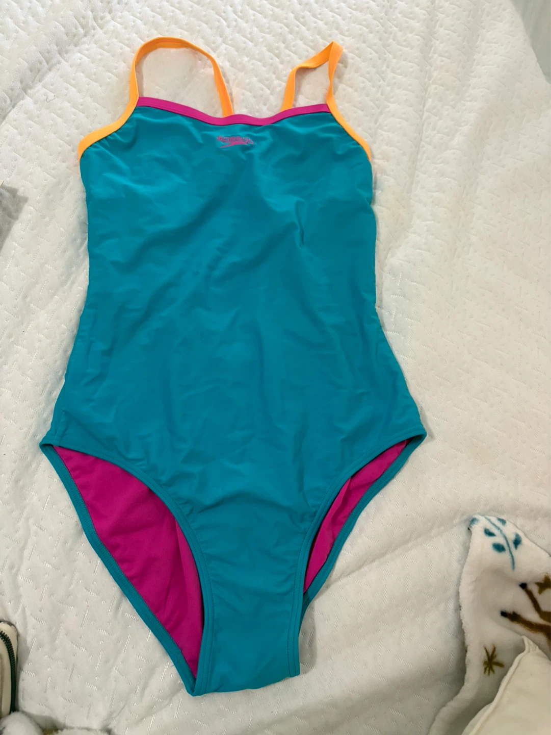 Speedo One-Piece Swimsuit Teal/Pink