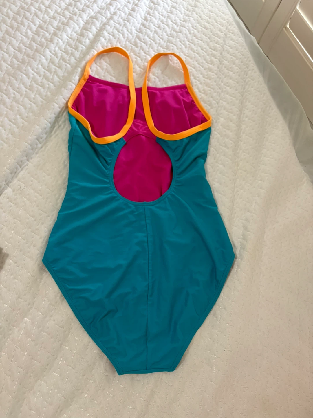 Speedo One-Piece Swimsuit Teal/Pink - photo 2