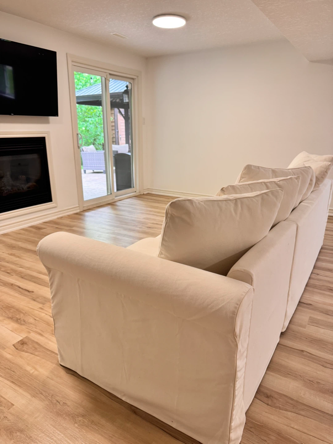 White Modular Queen Sofa Bed - photo 3