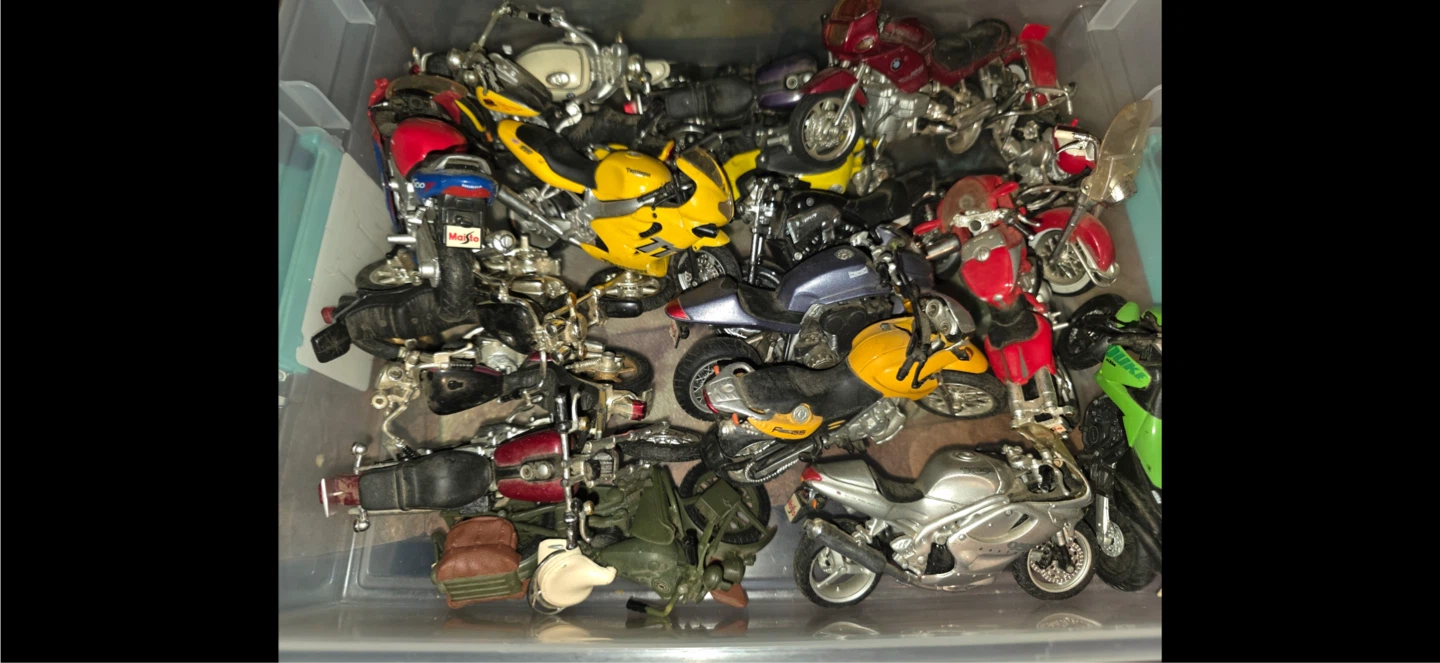 Lot of Diecast Model Motorcycles