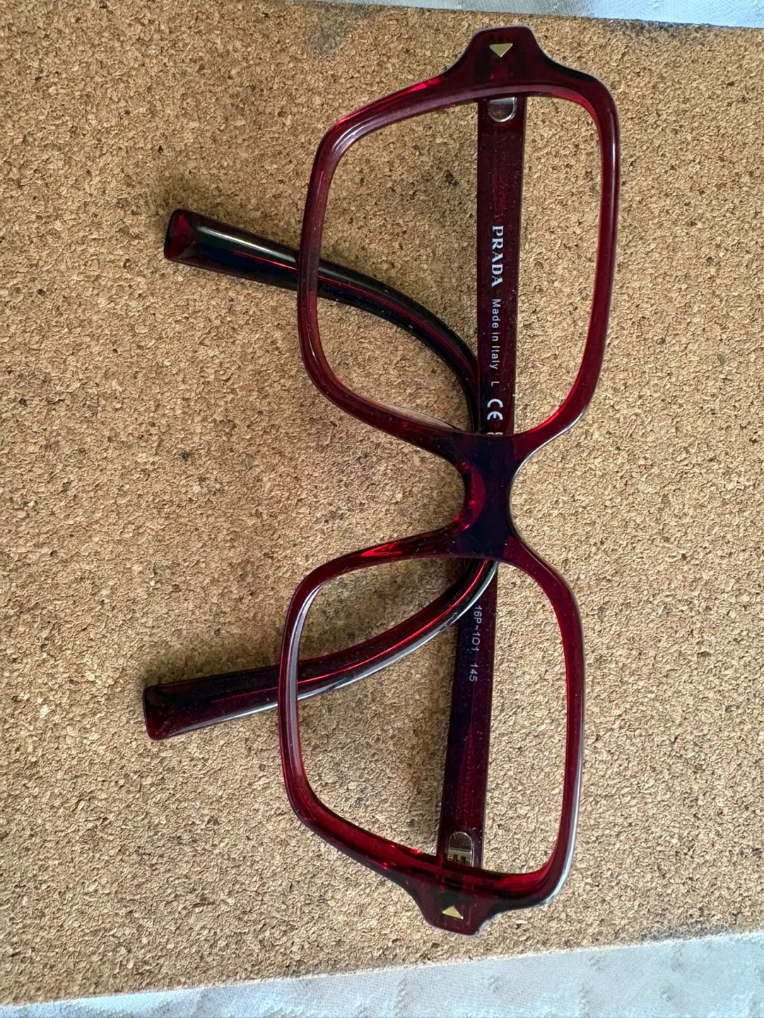 Prada Women's Red Eyeglasses Frames