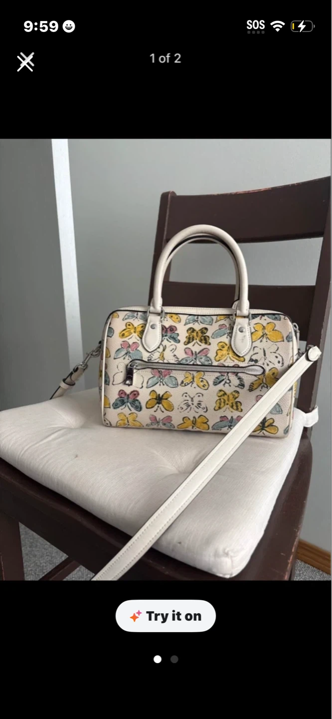 Coach Butterfly Print Mini Bowie Bag