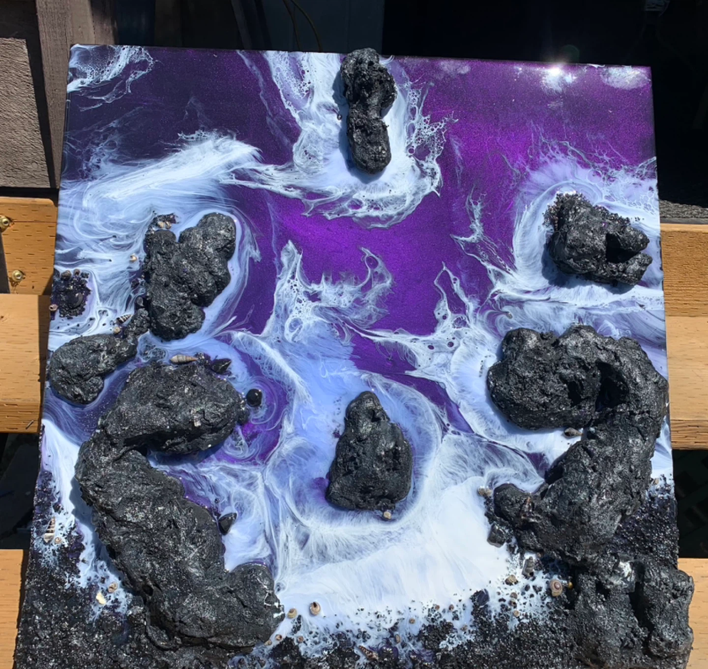 Volcanic Island Explosion