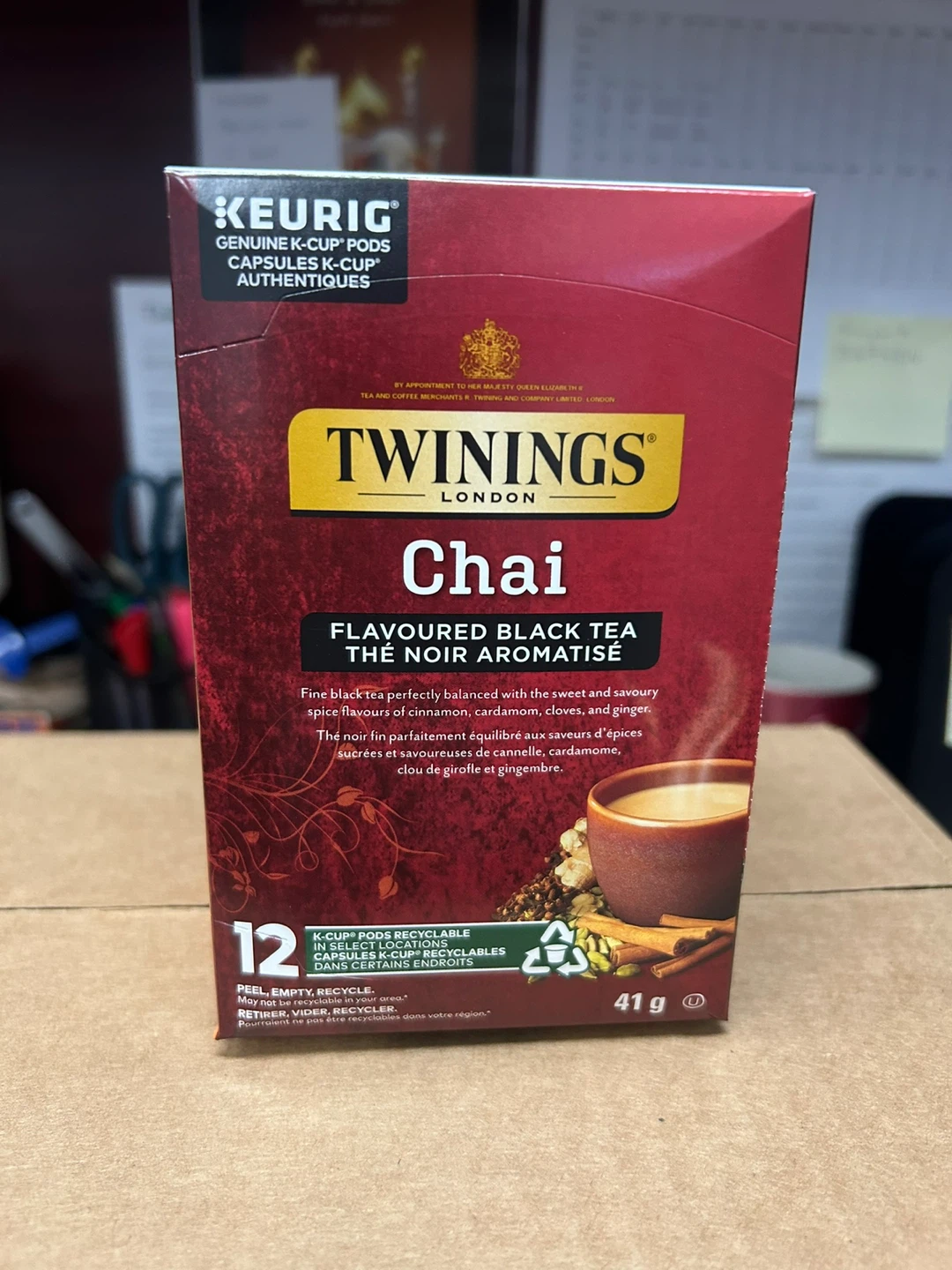 Twinings Chai Flavoured Black Tea K-Cup Pods - 12 count
