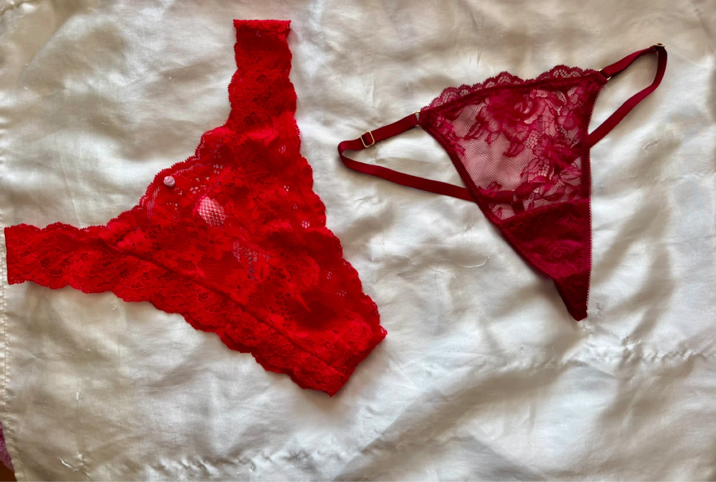Lacy Thong Panties - 4 Pack - photo 2