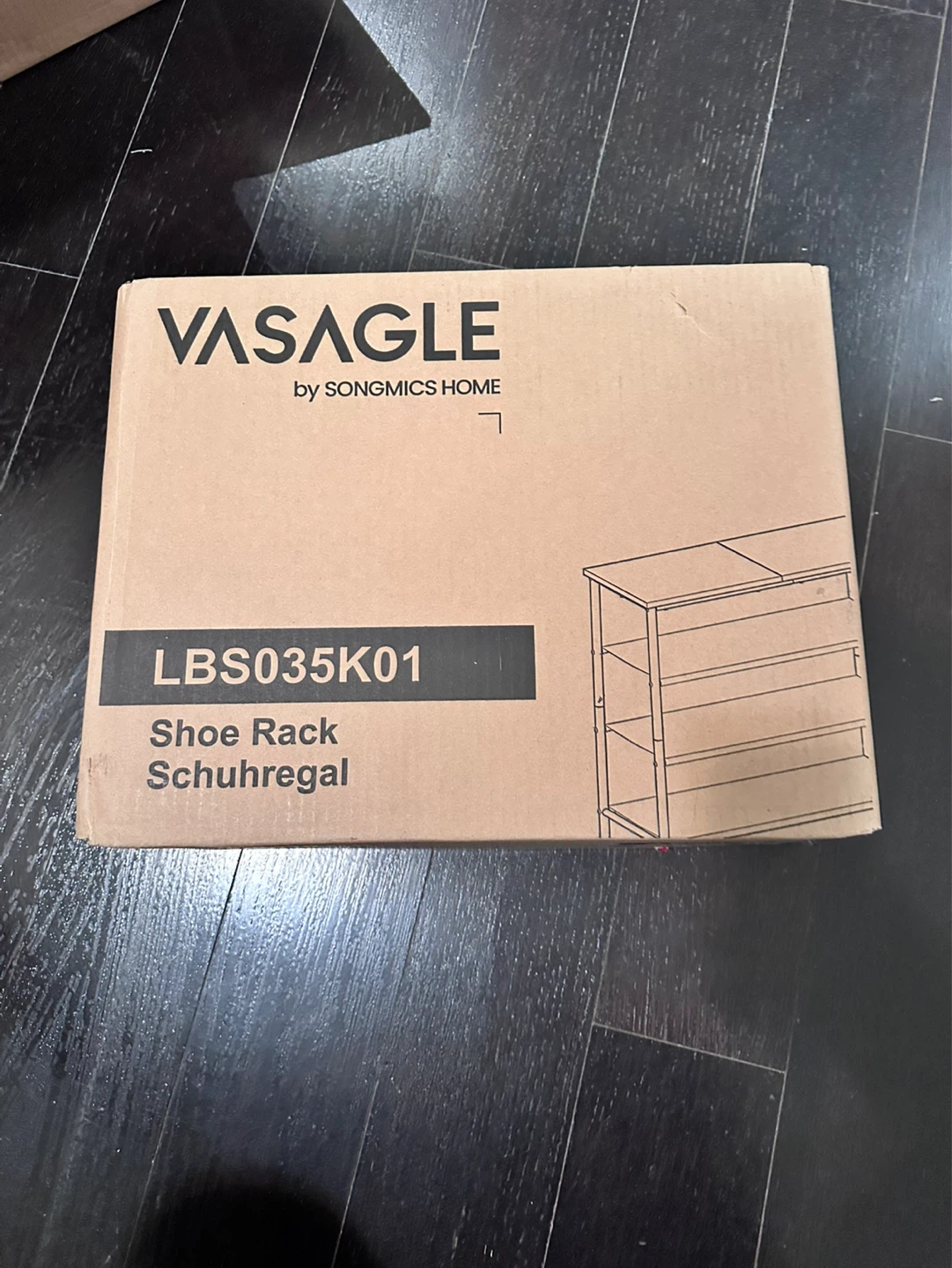 VASAGLE Shoe Rack With 3 Fabric Shelves - photo 2