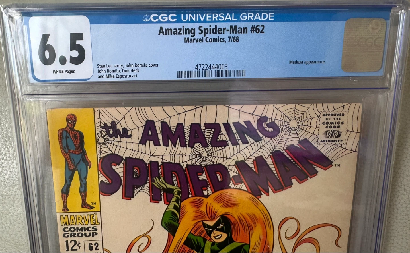 The Amazing Spider-Man #62 CGC 6.5/White Pages - photo 2