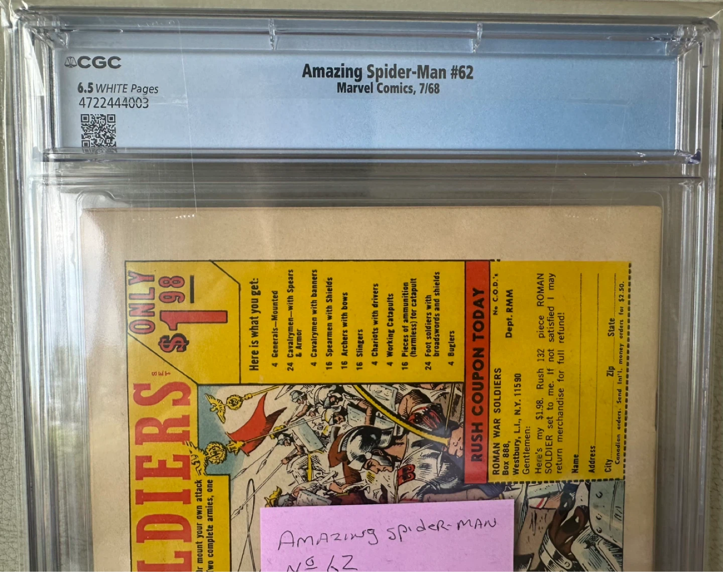 The Amazing Spider-Man #62 CGC 6.5/White Pages - photo 5