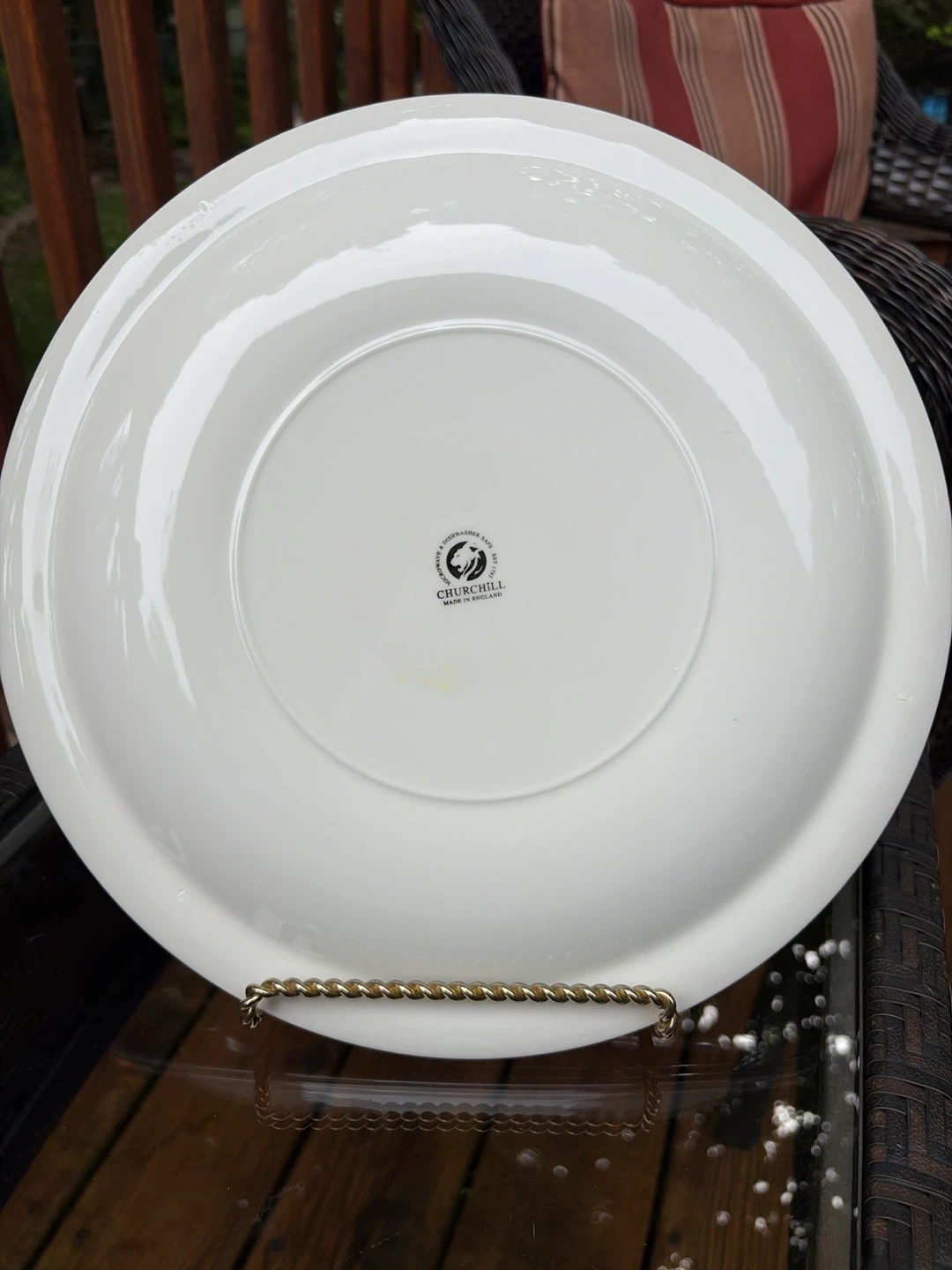 Vintage Churchill Blue Willow Plate - photo 2