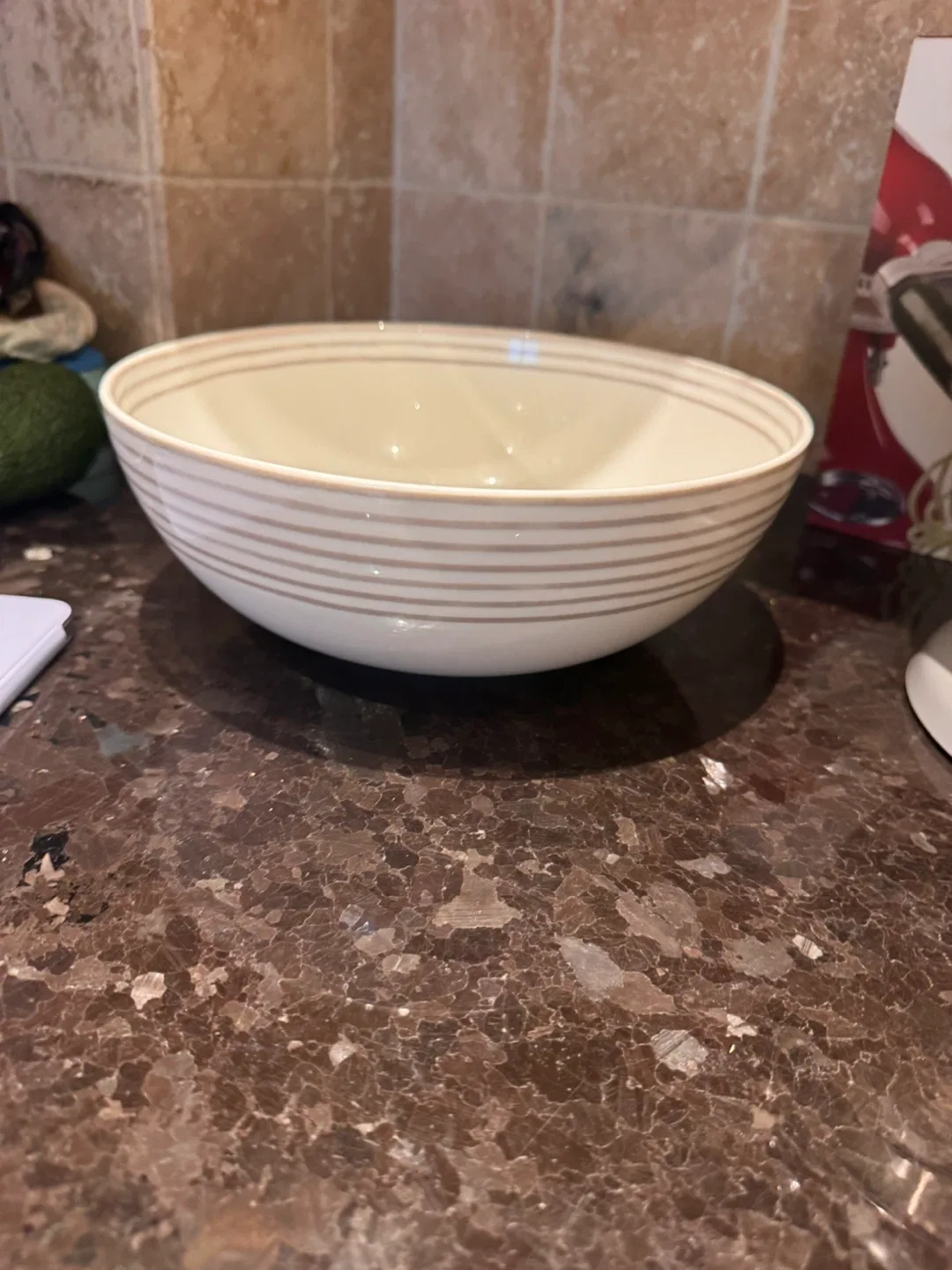 Kate Spade Large Serving Bowl and Platter with Stripes - photo 2