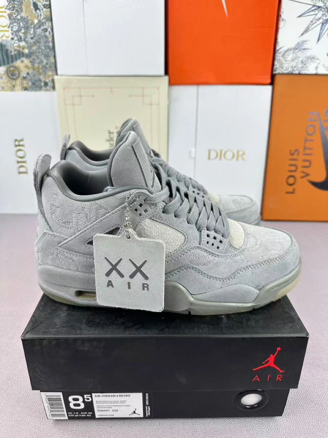 Air Jordan 4 Retro KAWS Grey