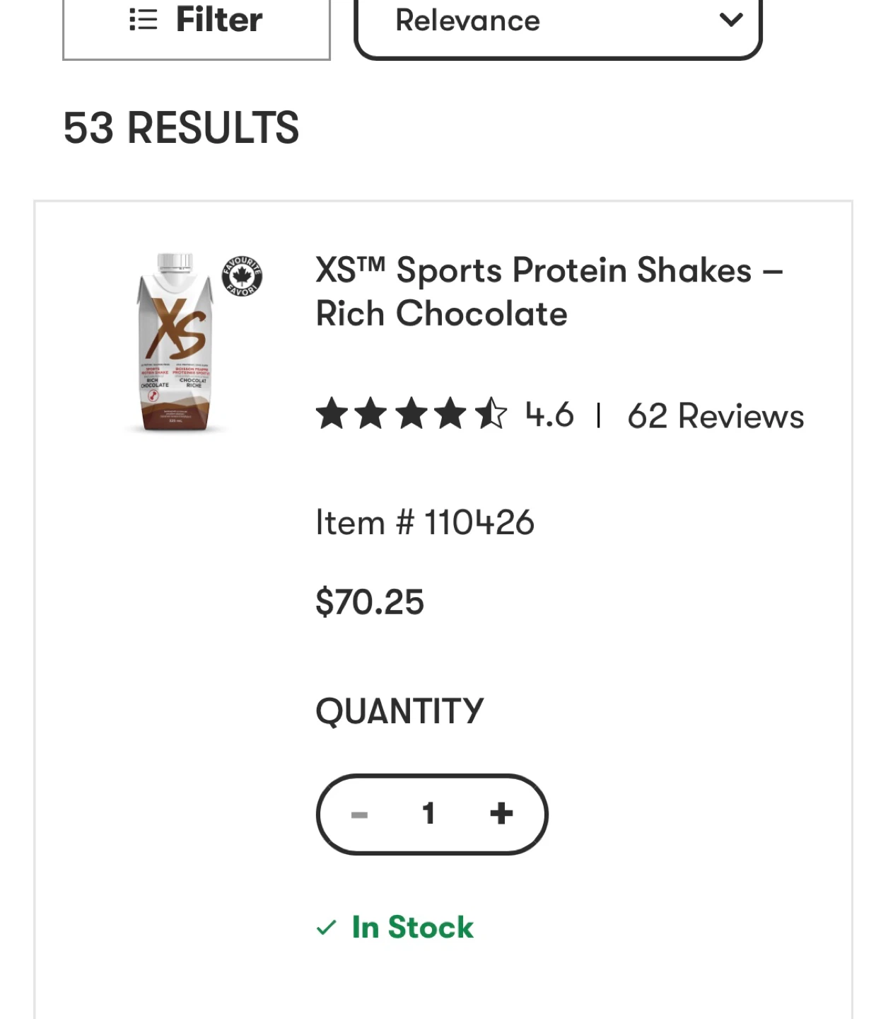 XS Sports Protein Shake - Rich Chocolate - photo 2
