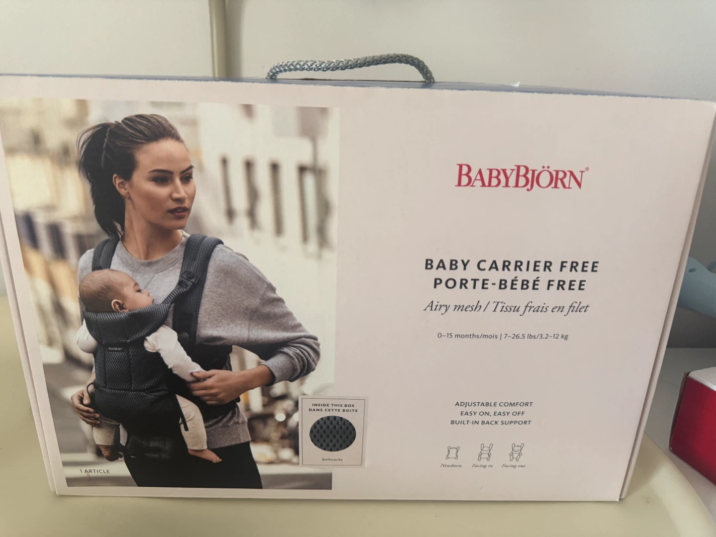BabyBjörn Baby Carrier Free, Anthracite - photo 2