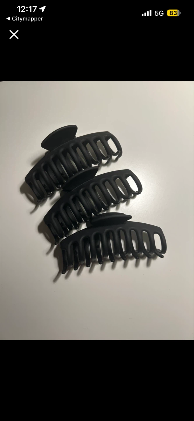 Black matte hairclaw