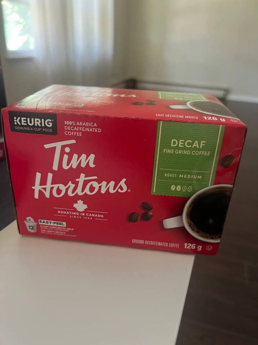 Tim Hortons Decaf Fine Grind Coffee K-Cup Pods