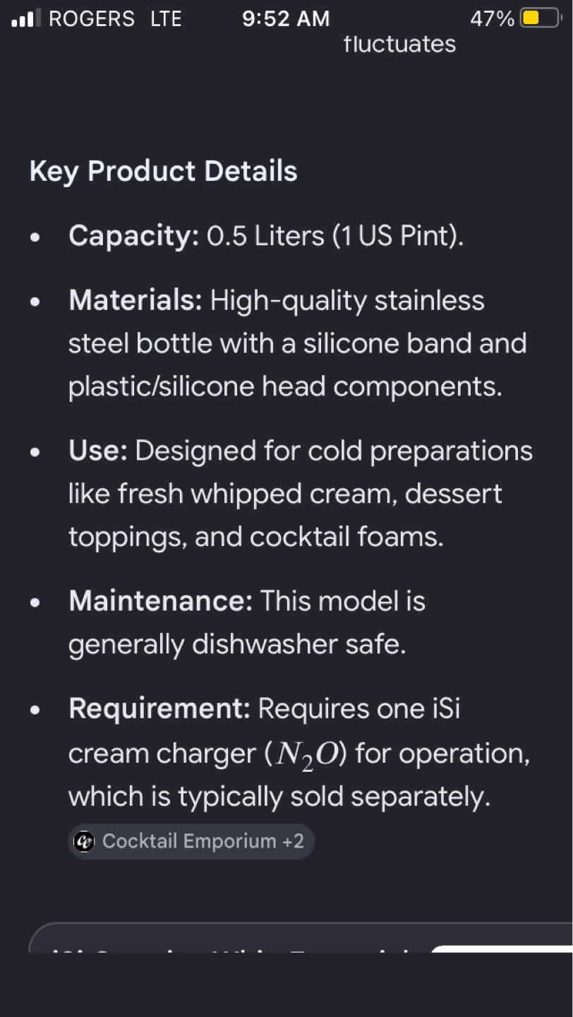 iSi Whipped Cream Dispenser - photo 2