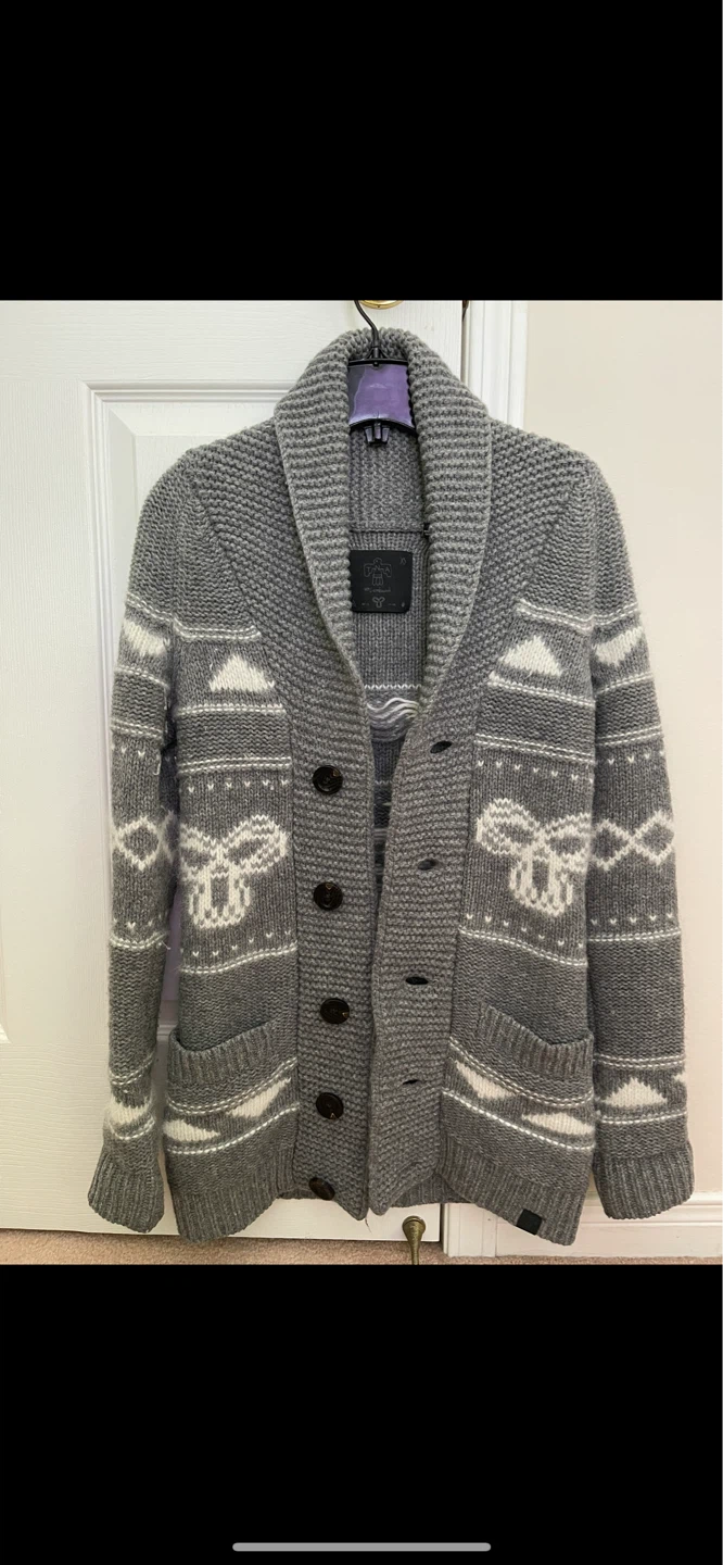 Grey Knit Cardigan from Aritzia