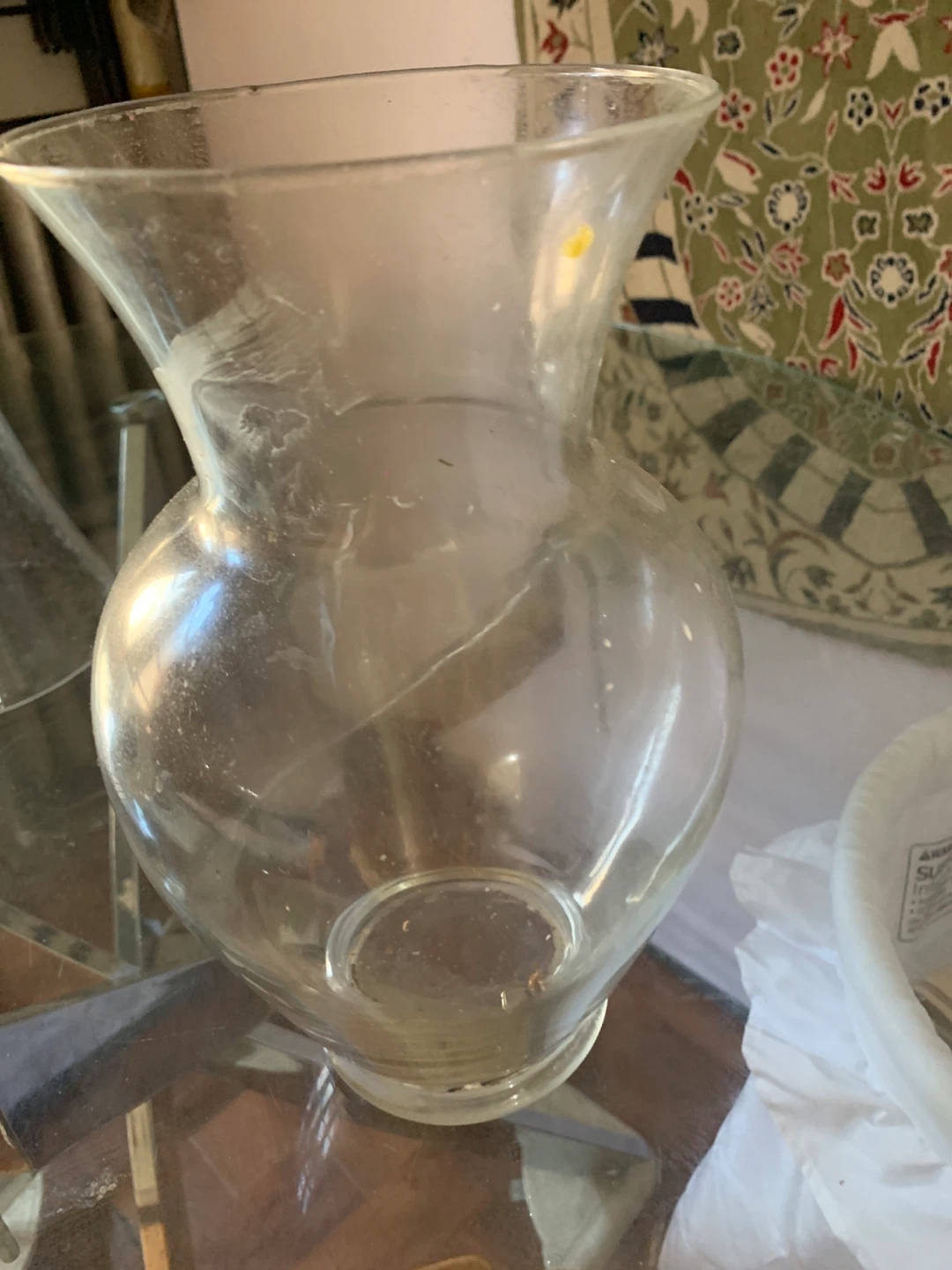 Clear Glass Vase