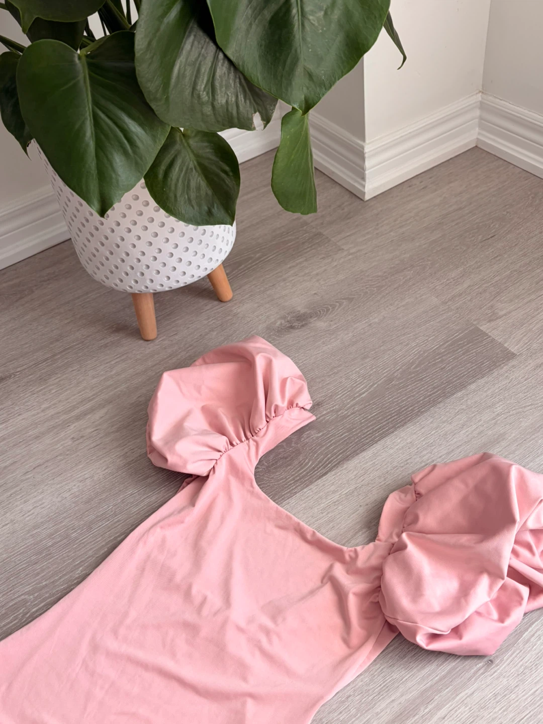 Pink blouse Puff Sleeve One-Piece new. - photo 2