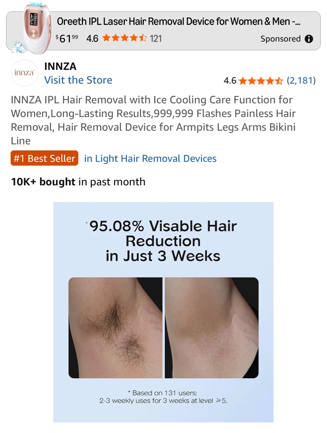 INNSA IPL Hair Removal Device - photo 3