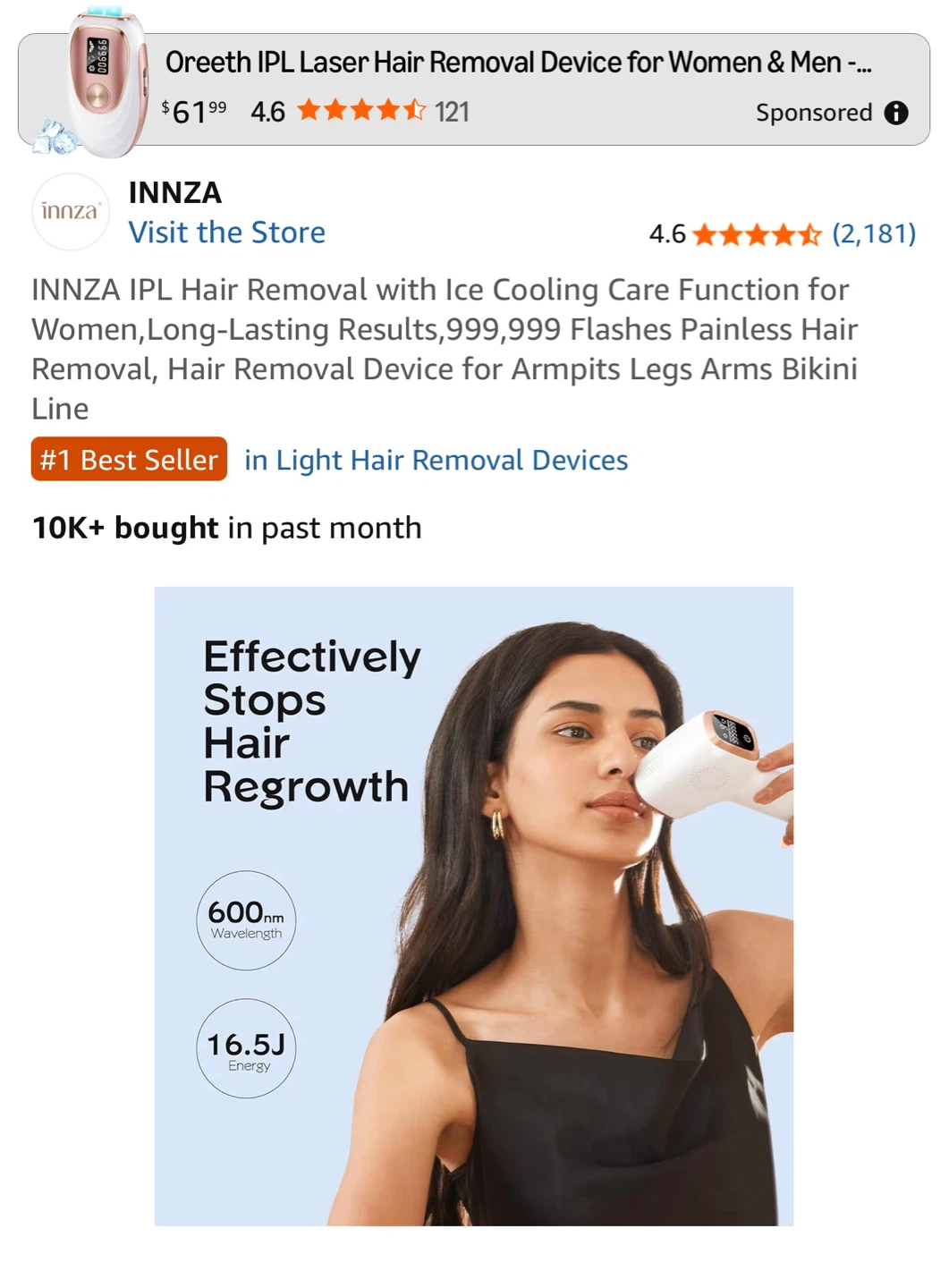 INNSA IPL Hair Removal Device - photo 2