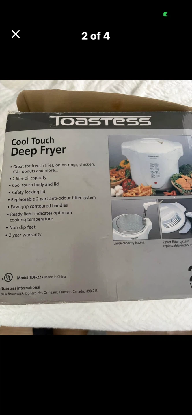 Toastess Cool Touch Deep Fryer - photo 2