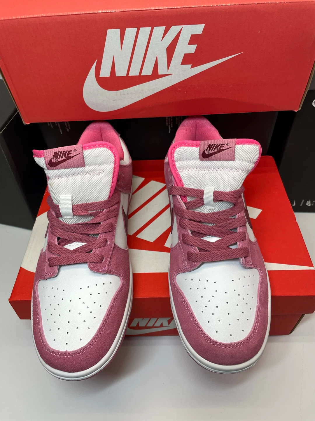 Nike Dunk Low Pink White Shoes - photo 2