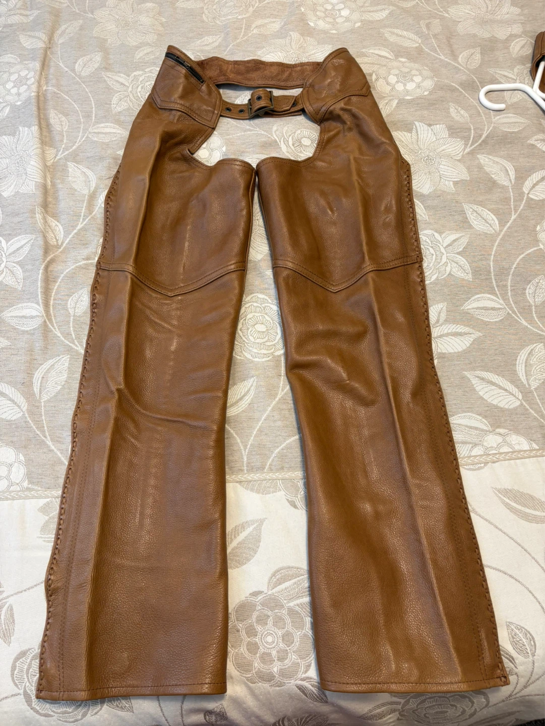 On The Fringe Custom Leathers Jacket, Vest, Chaps, and Scarf Set - photo 4