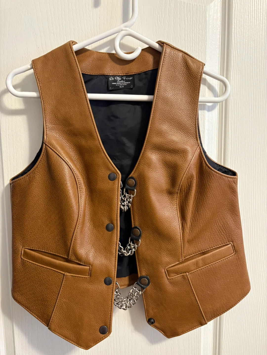 On The Fringe Custom Leathers Jacket, Vest, Chaps, and Scarf Set - photo 2
