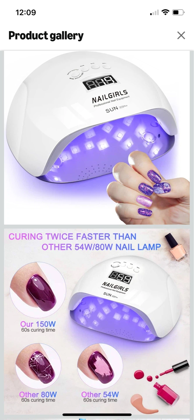 NAILGIRLS 150W UV LED Nail Lamp - photo 2