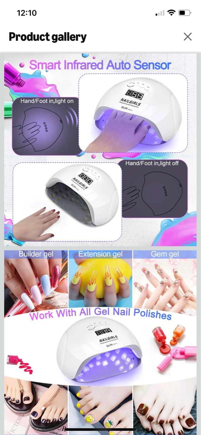 NAILGIRLS 150W UV LED Nail Lamp - photo 3
